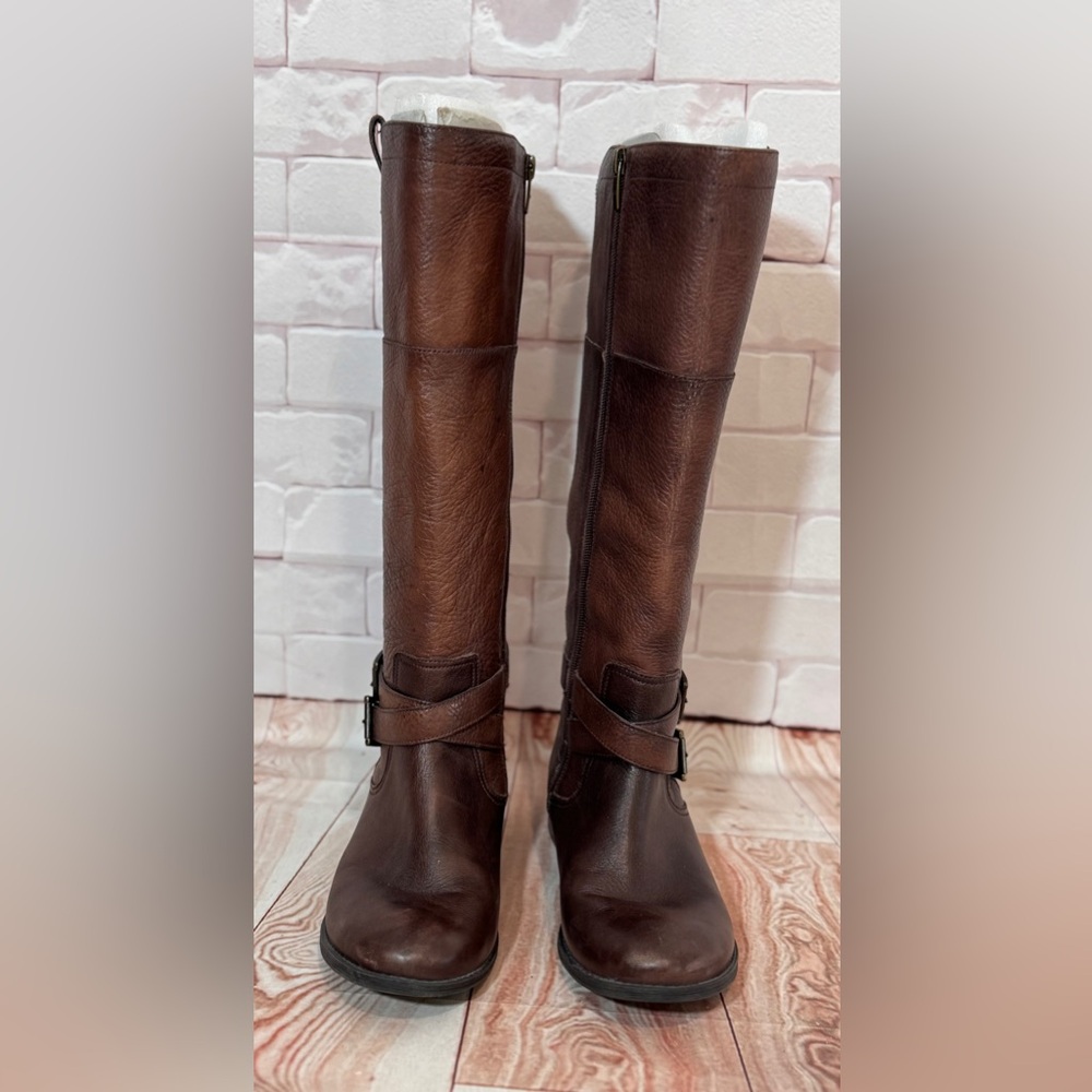 Marc Fisher “Audrey” Dark Brown Riding‎  Boots Size 8 Classic Equestrian